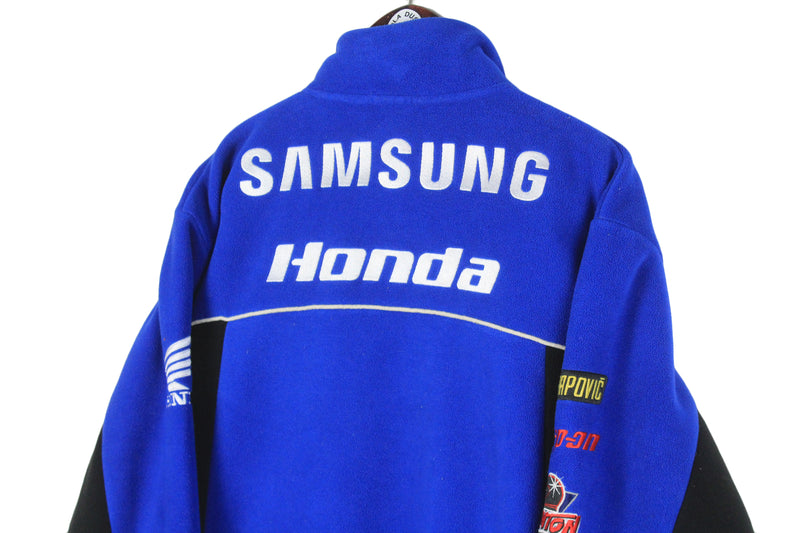 Vintage Honda Racing Fleece Full Zip Medium