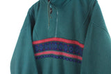 Vintage C&A Fleece 1/4 Zip Large