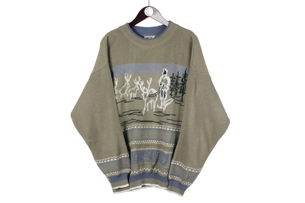 Vintage Oak Tree Sweater Large