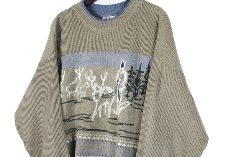 Vintage Oak Tree Sweater Large