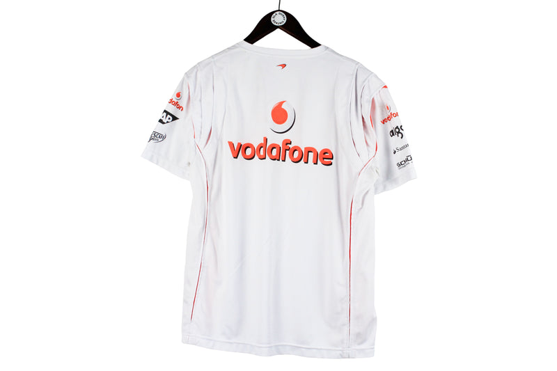 Vintage Vodafone Mercedes McLaren Jersey T-Shirt Medium