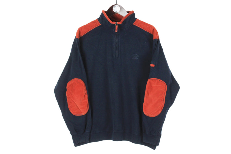 Vintage Paul & Shark Sweatshirt 1/4 Zip Small Oversized