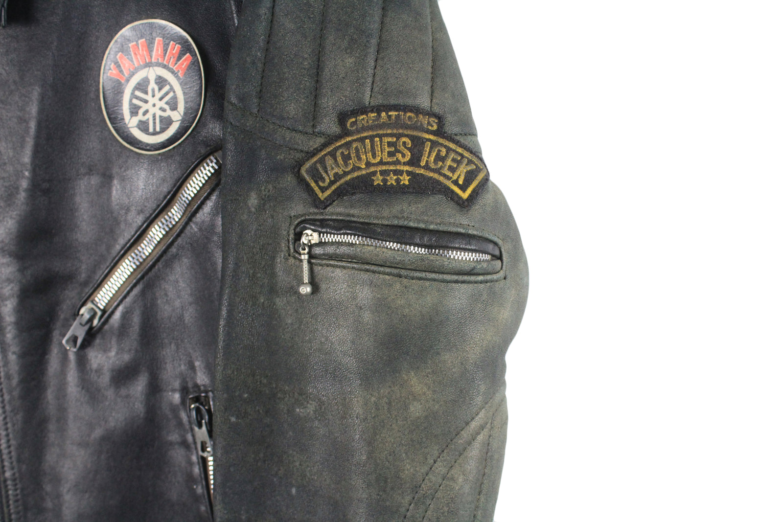 Kurima希少80s90s✦DEROCHEデロッシュナポレオンジャケット Vintage Yamaha Jacques Icek Leather Jacket Medium – dla dushy