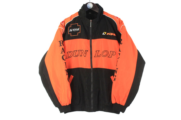 Vintage KTM Team Jacket Medium Dunlop racing Moto GP big logo bomber 90s retro classic embroidery logo jacket