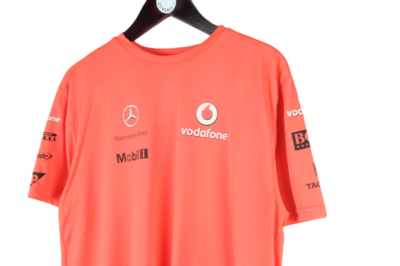 Vintage Vodafone Mercedes McLaren Jersey T-Shirt Large