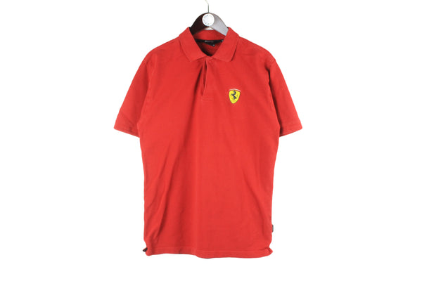 Vintage Ferrari Polo T-Shirt Medium