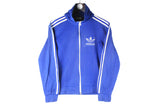 Vintage Adidas Track Jacket XSmall classic 3 stripes windbreaker 80s made in Taiwan sport style