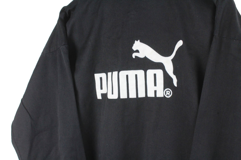 Vintage Puma Sweatshirt 1/4 Zip Women’s Large