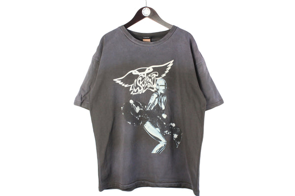 Saint Michael x Sorayama Faded T-Shirt XLarge gray streetwear luxury rare art oversized  Hajime  Japanese artist art work shirt women robot