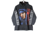 Vintage Eminem Hoodie 3/4 Sleeve Small / Medium black rap music Slim Shady 00s retro big logo hooded jumper merch shirt