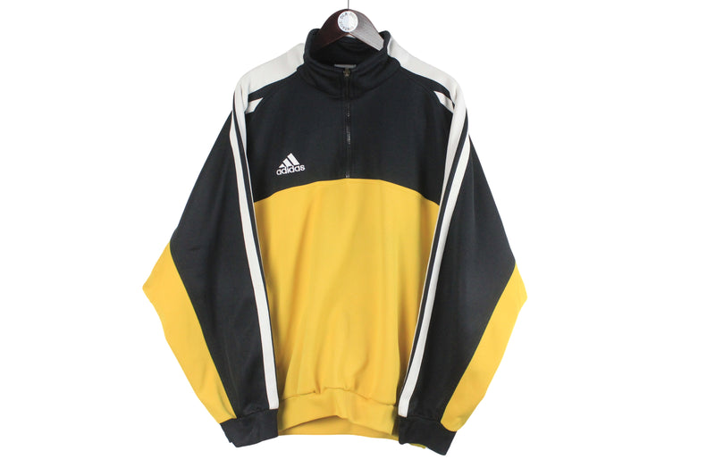 Vintage Adidas Sweatshirt 1/4 Zip XLarge / XXLarge