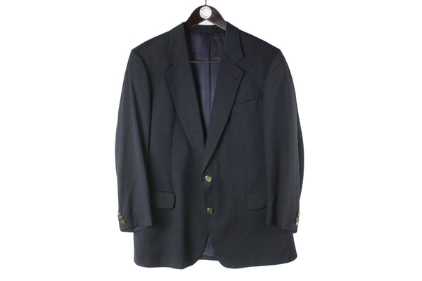 Vintage Burberrys Blazer Size 26 navy blue 2 buttons luxury UK classic jacket 90s