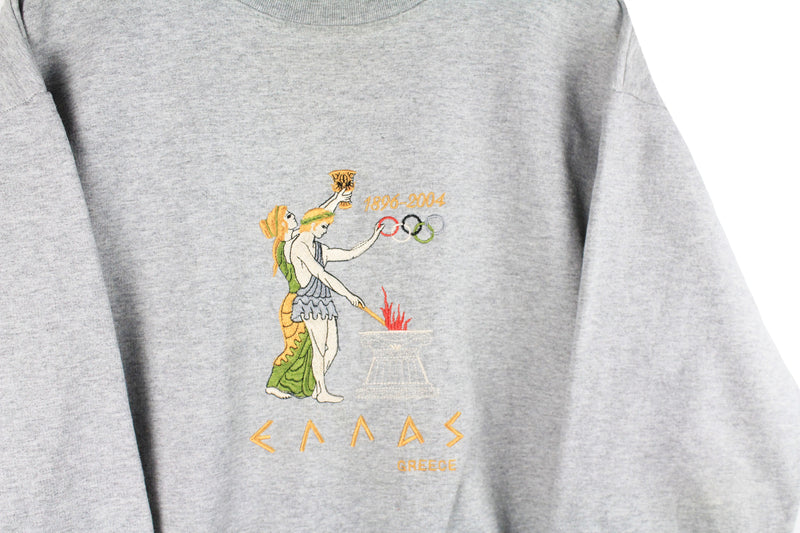 Vintage Greece 2004 Olympic Games Sweatshirt Women’s Large