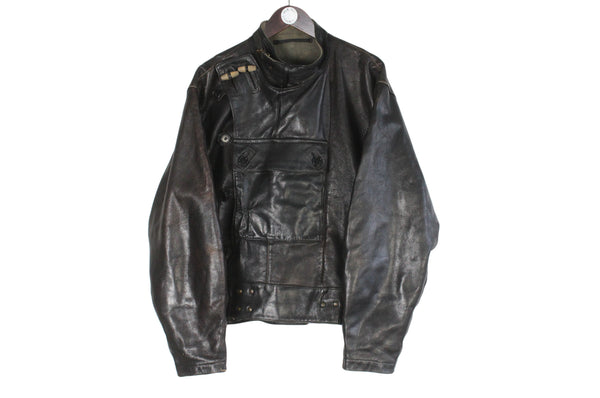 Vintage Ordonnansjacka Swedish Army Motorcycle Oljon Malung 50s