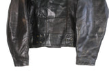 Vintage Ordonnansjacka Swedish Army Motorcycle Oljon Malung 50s Leather Jacket Large / XLarge