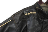 Vintage Ordonnansjacka Swedish Army Motorcycle Oljon Malung 50s Leather Jacket Large / XLarge