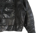 Vintage Ordonnansjacka Swedish Army Motorcycle Oljon Malung 50s Leather Jacket Large / XLarge