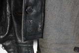 Vintage Ordonnansjacka Swedish Army Motorcycle Oljon Malung 50s Leather Jacket Large / XLarge