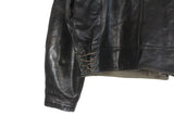 Vintage Ordonnansjacka Swedish Army Motorcycle Oljon Malung 50s Leather Jacket Large / XLarge
