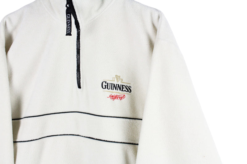 Vintage Guinness Sweatshirt 1/4 Zip Large