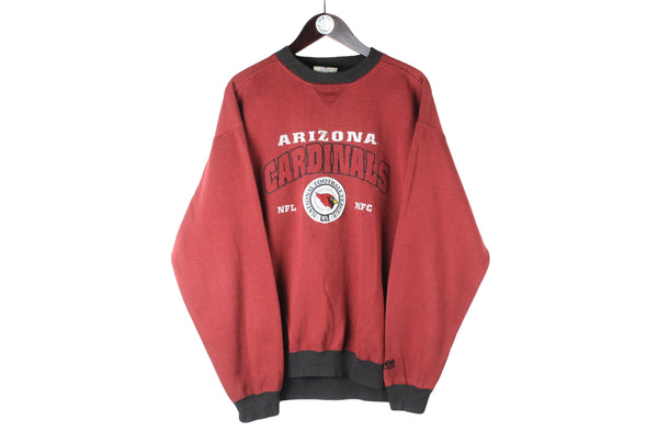 Vintage Arizona Cardinals Sweatshirt XLarge black red NFL USA American Football  crewneck jumper sport style 90s 
