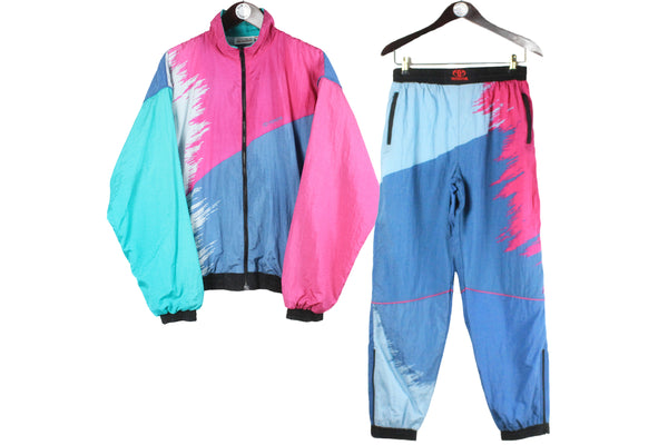 hks jdm supra Vintage Toyota Tracksuit Medium track jacket and pants multicolor wild racing style 90's sport wear