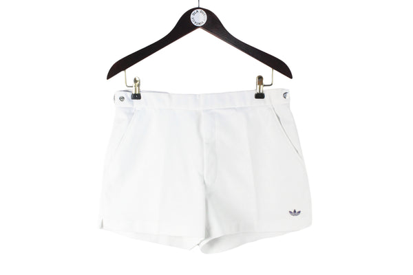 Vintage Adidas Shorts Large made in Japan white 70s 80s retro classic small logo tennis court shorts