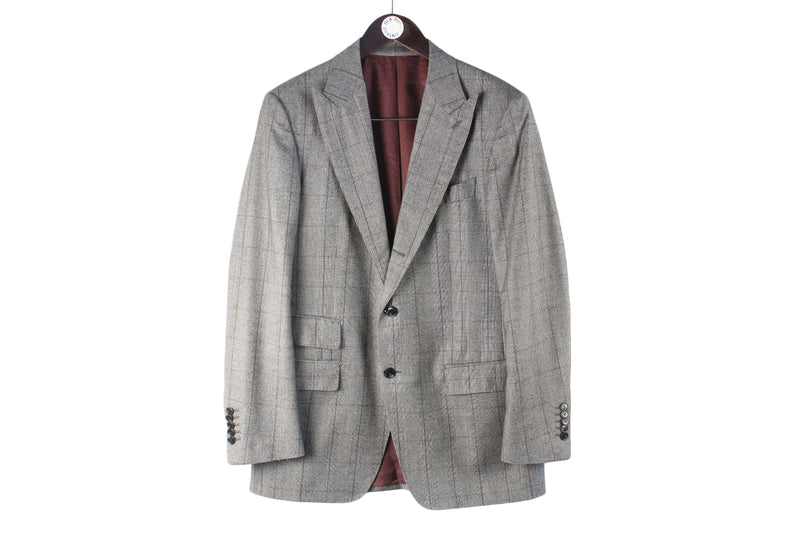 Suitsupply Blazer Large / XLarge gray 2 buttons authentic wool jacket