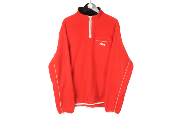 Vintage Fila Ferrari Fleece 1/4 Zip Large