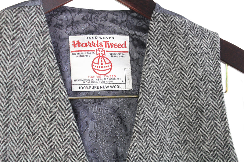Vintage Harris Tweed Vest Medium