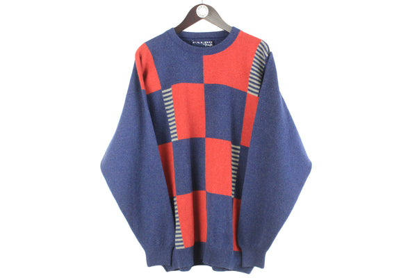 Vintage Pringle by Nick Faldo Sweater XLarge blue crewneck 90s retro sport style pullover jumper golf collection