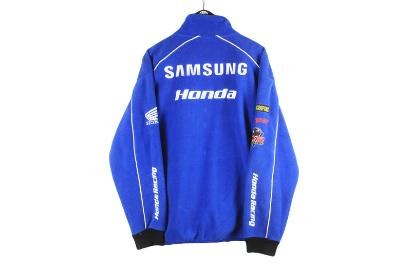 Vintage Honda Fleece Full Zip Large