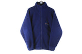 Vintage Berghaus Fleece Full Zip Large navy blue 90s retro sport style outdoor sweater jumper