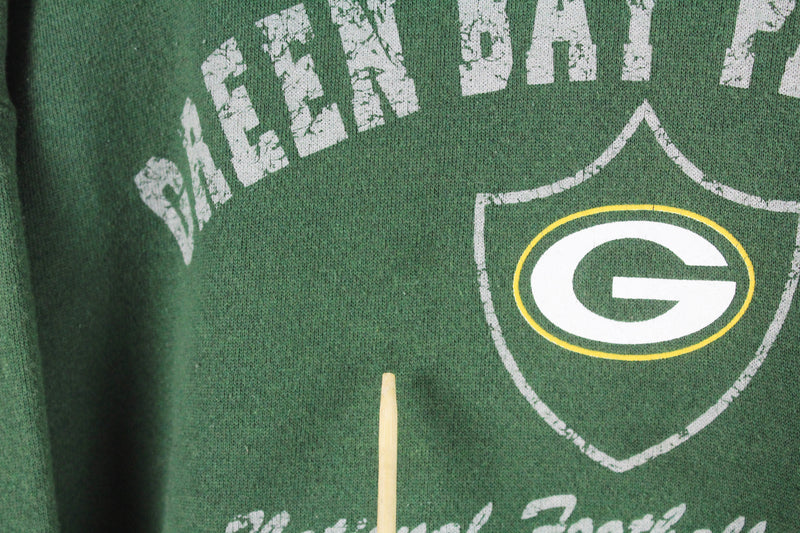 Vintage Green Bay Packers Hoodie Medium