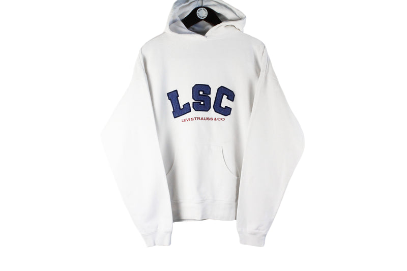 Vintage Levi's Hoodie Large big logo LSC 90s retro sport style hooded jumper