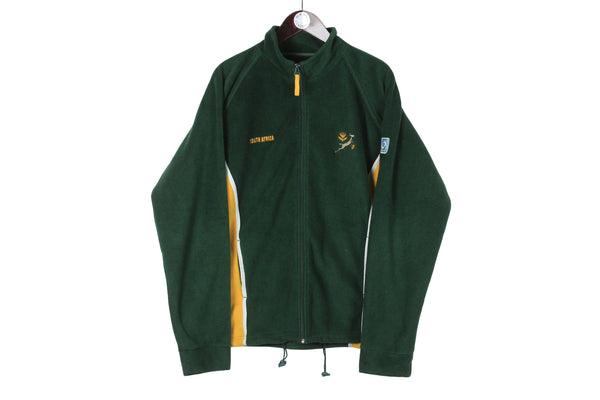 Vintage South Africa Rugby Team Fleece Full Zip XLarge