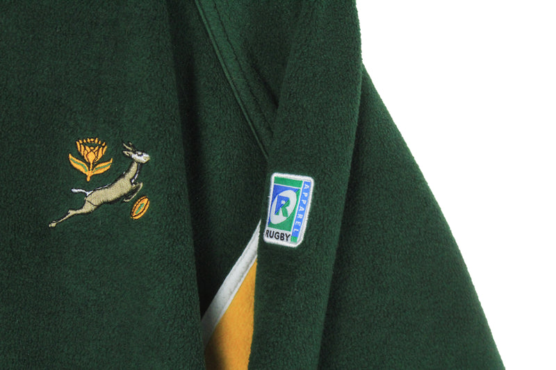 Vintage South Africa Rugby Team Fleece Full Zip XLarge