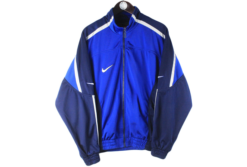 Vintage Nike Track Jacket Medium blue 90s retro windbreaker sport style jacket swoosh logo