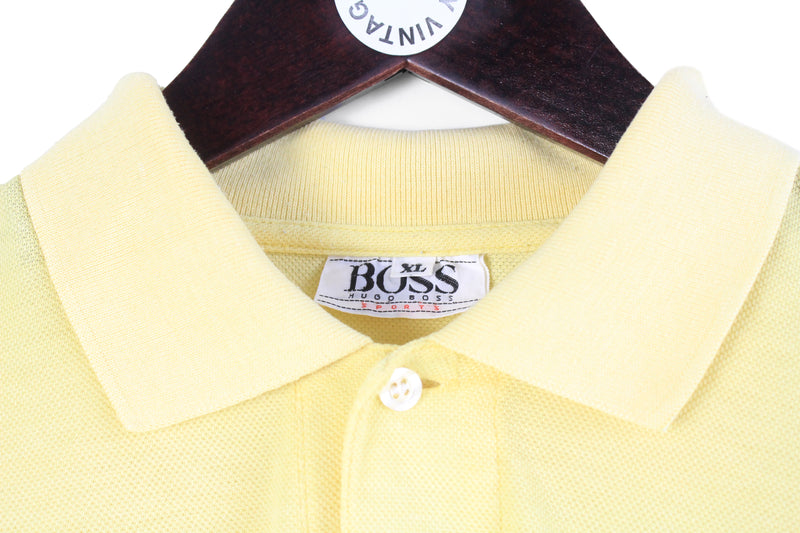 Vintage Hugo Boss Long Sleeve Polo T-Shirt Medium