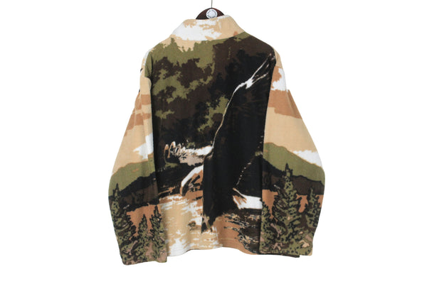 Vintage Eagle Fleece Full Zip Women's XLarge