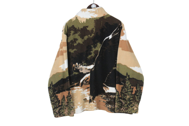 Vintage Eagle Fleece Full Zip Women's XLarge