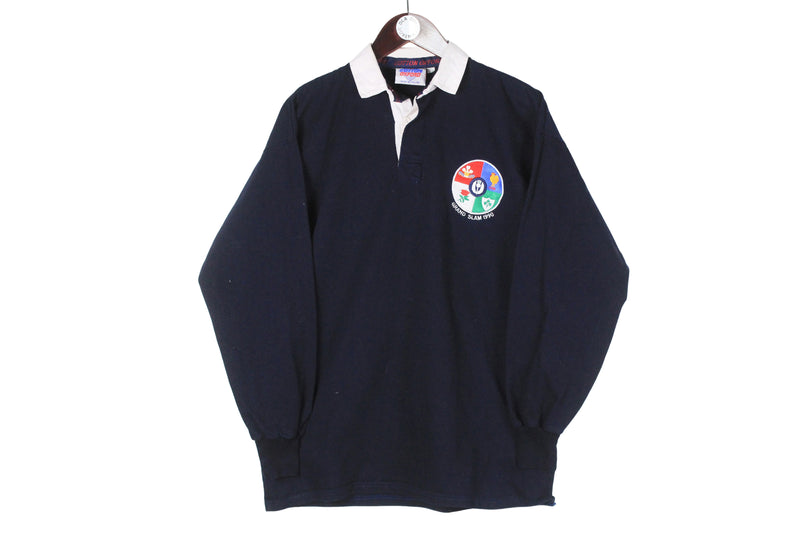 Vintage Scotland Grand Slam 1990 Cotton Oxford Rugby Shirt Medium