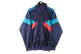 Vintage Adidas Track Jacket Medium navy blue classic 90s retro sport style windbreaker