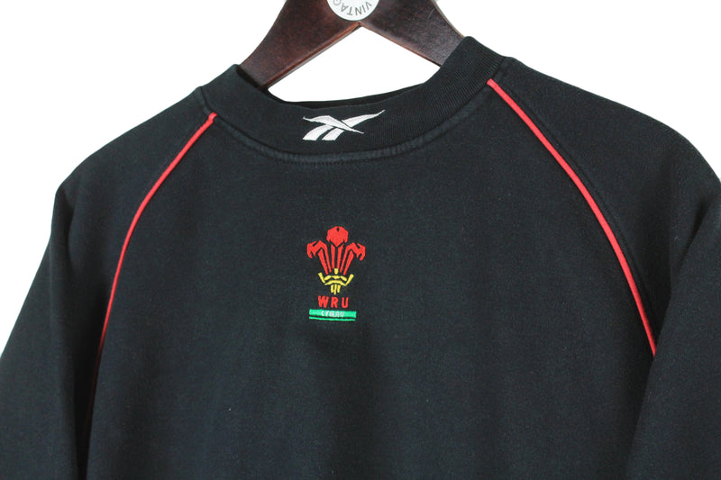 Vintage Welsh Rugby Union Reebok Sweatshirt Women's Large