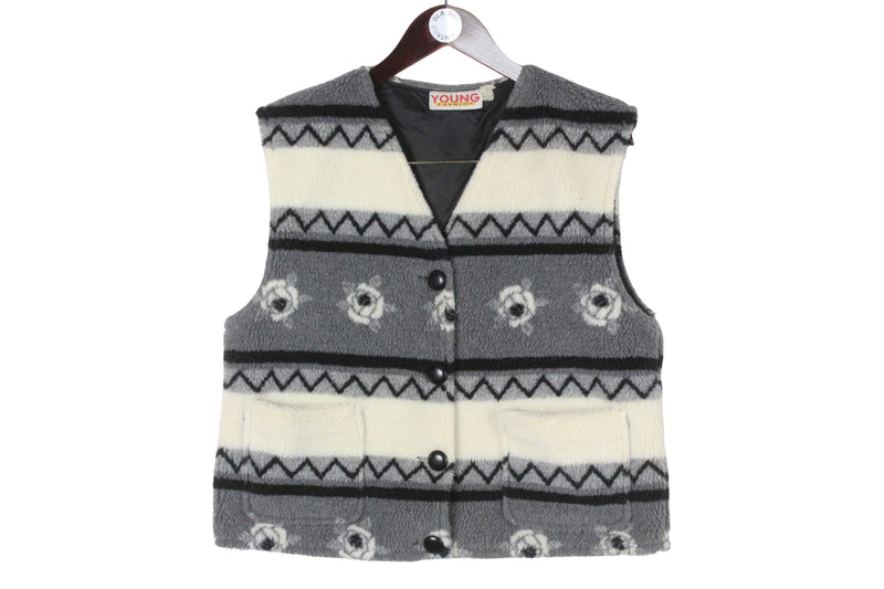 Vintage Fleece Vest Women's Medium