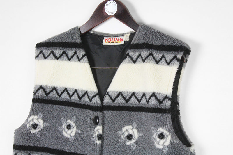 Vintage Fleece Vest Women's Medium