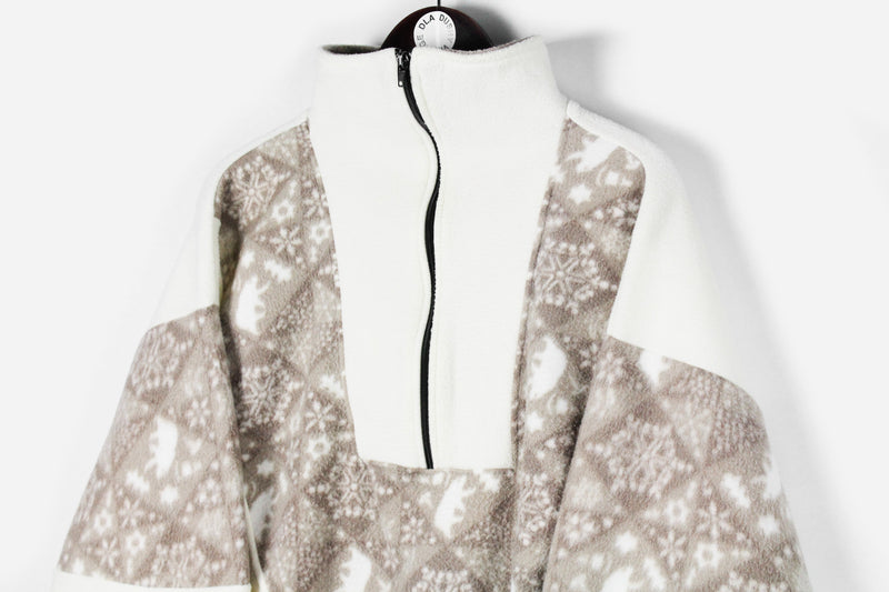 Vintage Fleece Half Zip Small