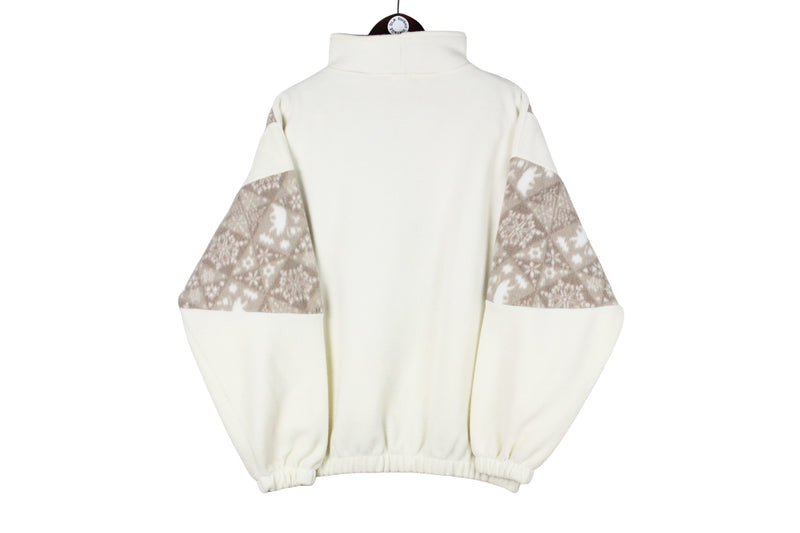 Vintage Fleece Half Zip Small