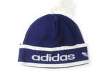 Vintage Adidas Hat winter hat 80s ski style pompon hat 90s classic made in west Germany big logo