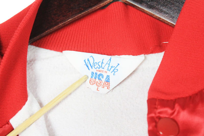 Vintage Chevrolet The Heartbeat of America Bomber Jacket Large